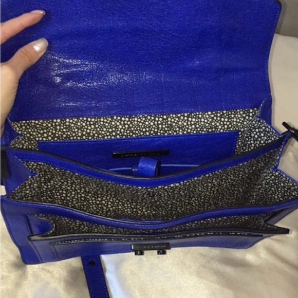 Loeffler Randall Black blue messenger bag satchel - Picture 5 of 6